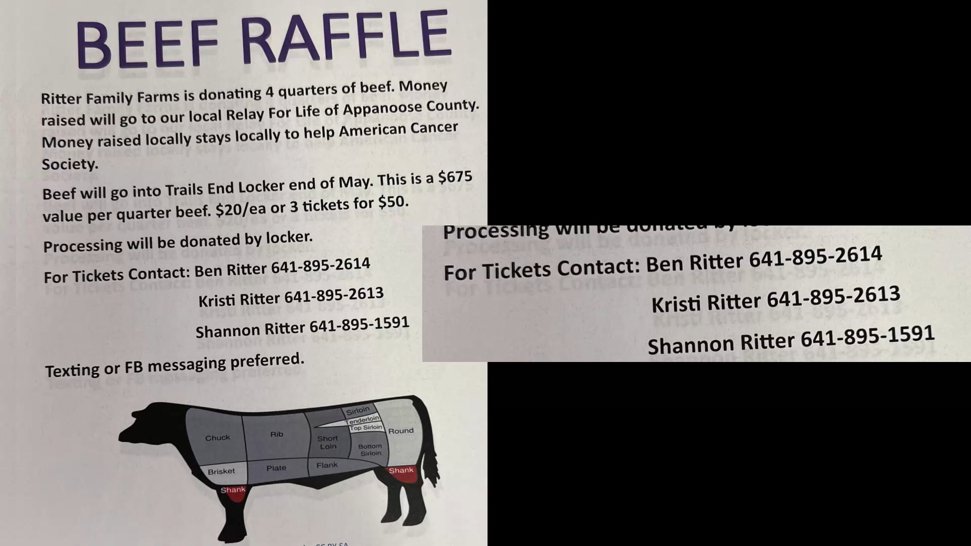 Relay to Raffle Beef Raffle