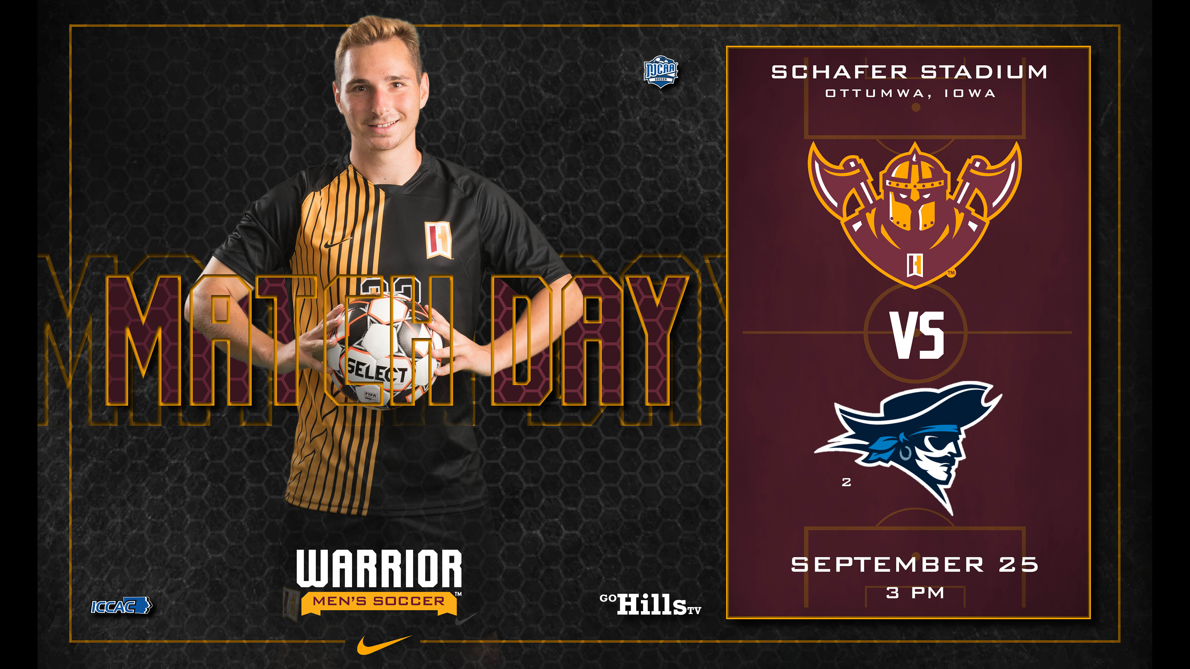 9-25-21 IHCC Men's Soccer vs Iowa Western