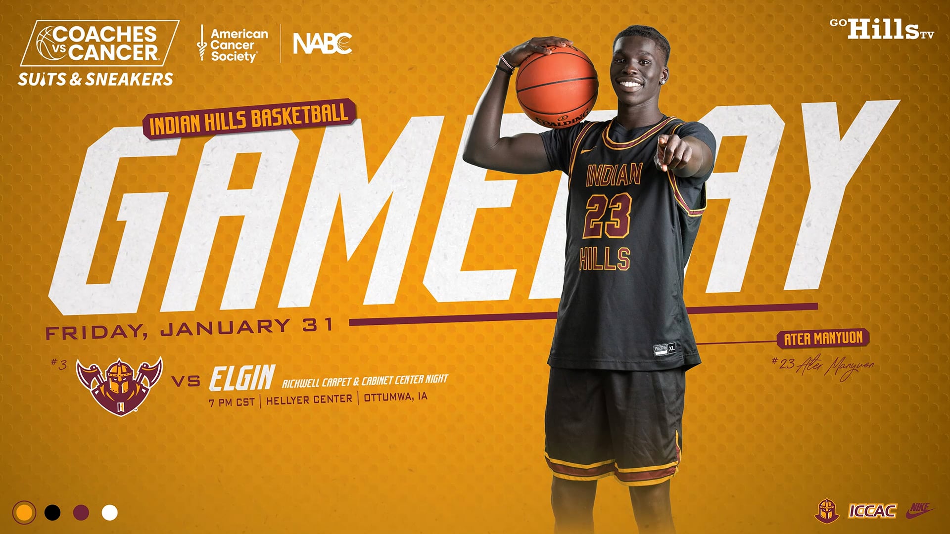 1-31-25 IHCC Men's Basketball vs Elgin