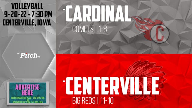 Centerville Volleyball vs Cardinal 9-...