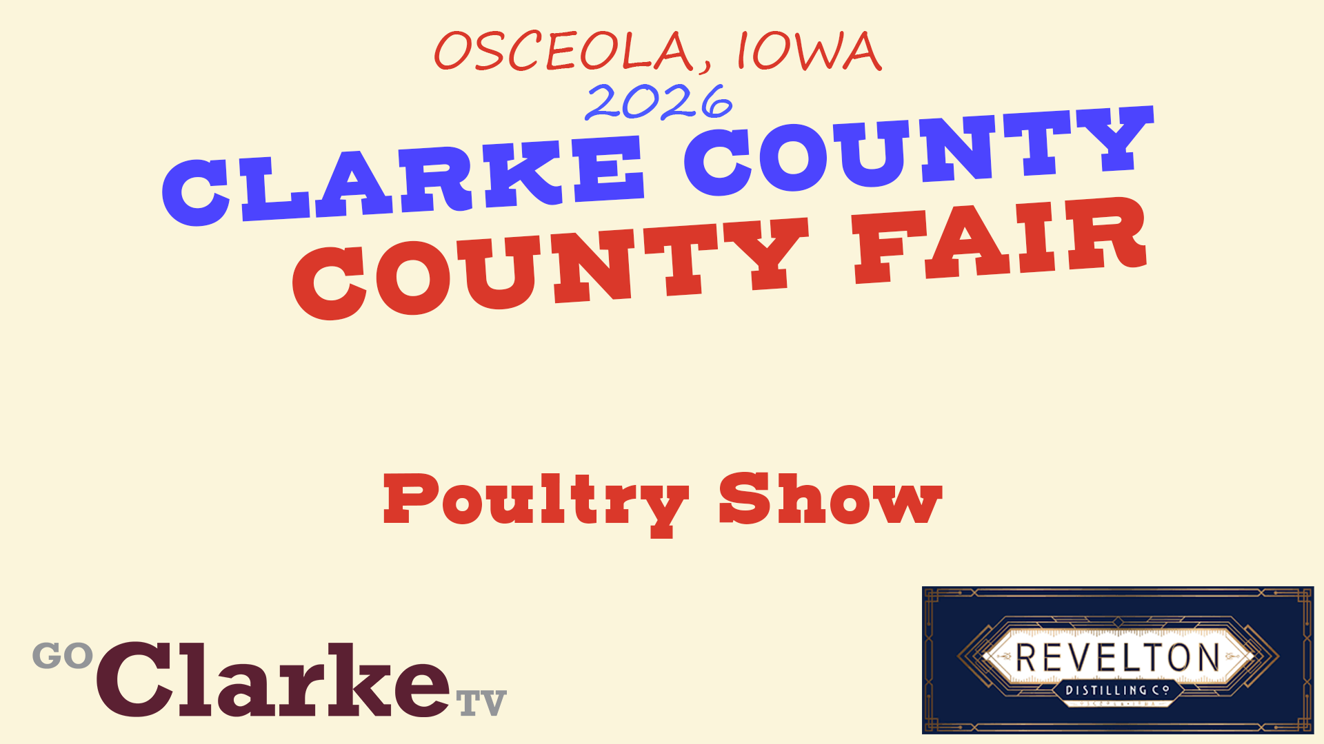 Clarke County Fair - Poultry Show - 7-16-26