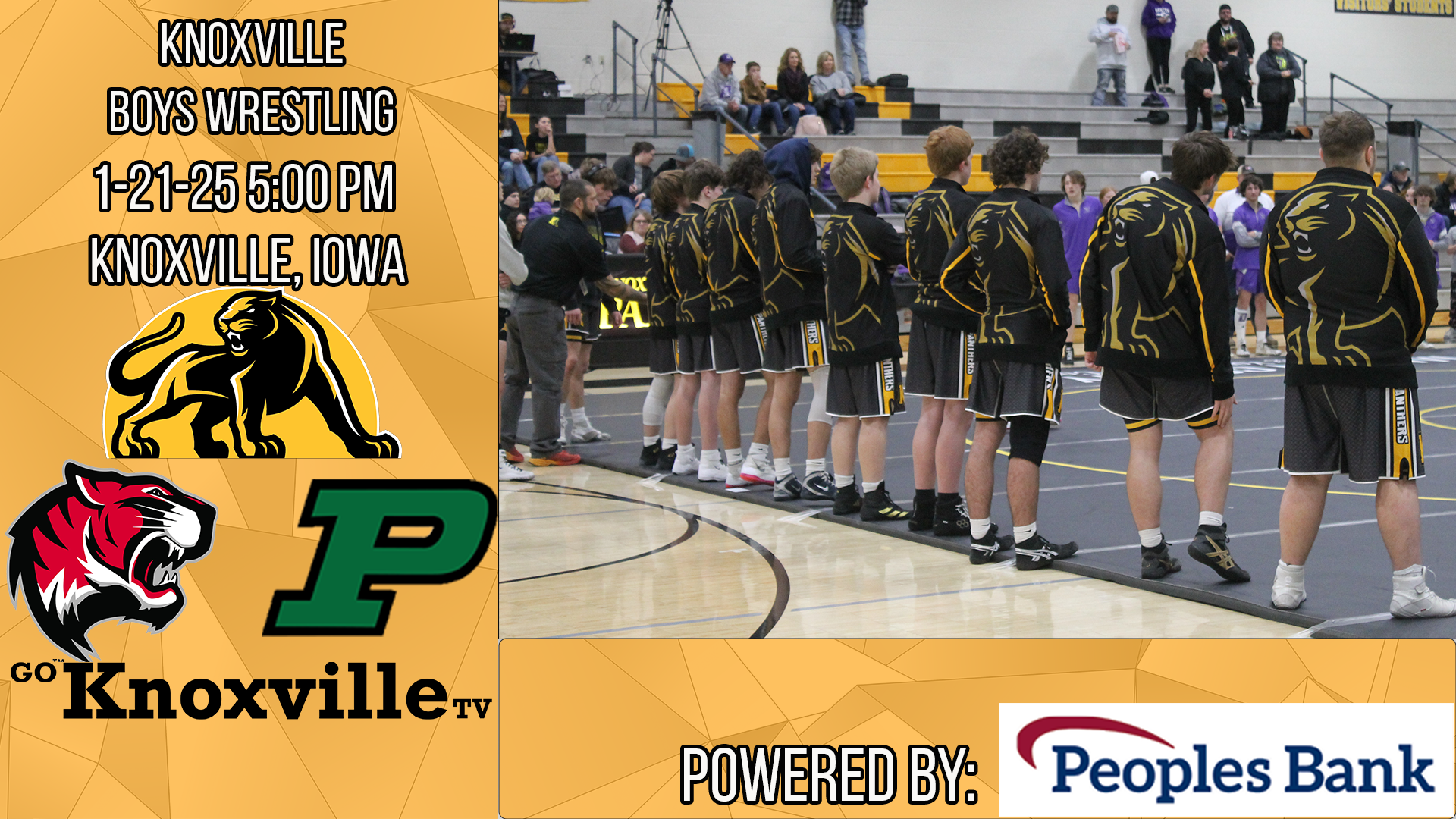 Knoxville Boys Wrestling vs Gilbert/Pella 1-21-25