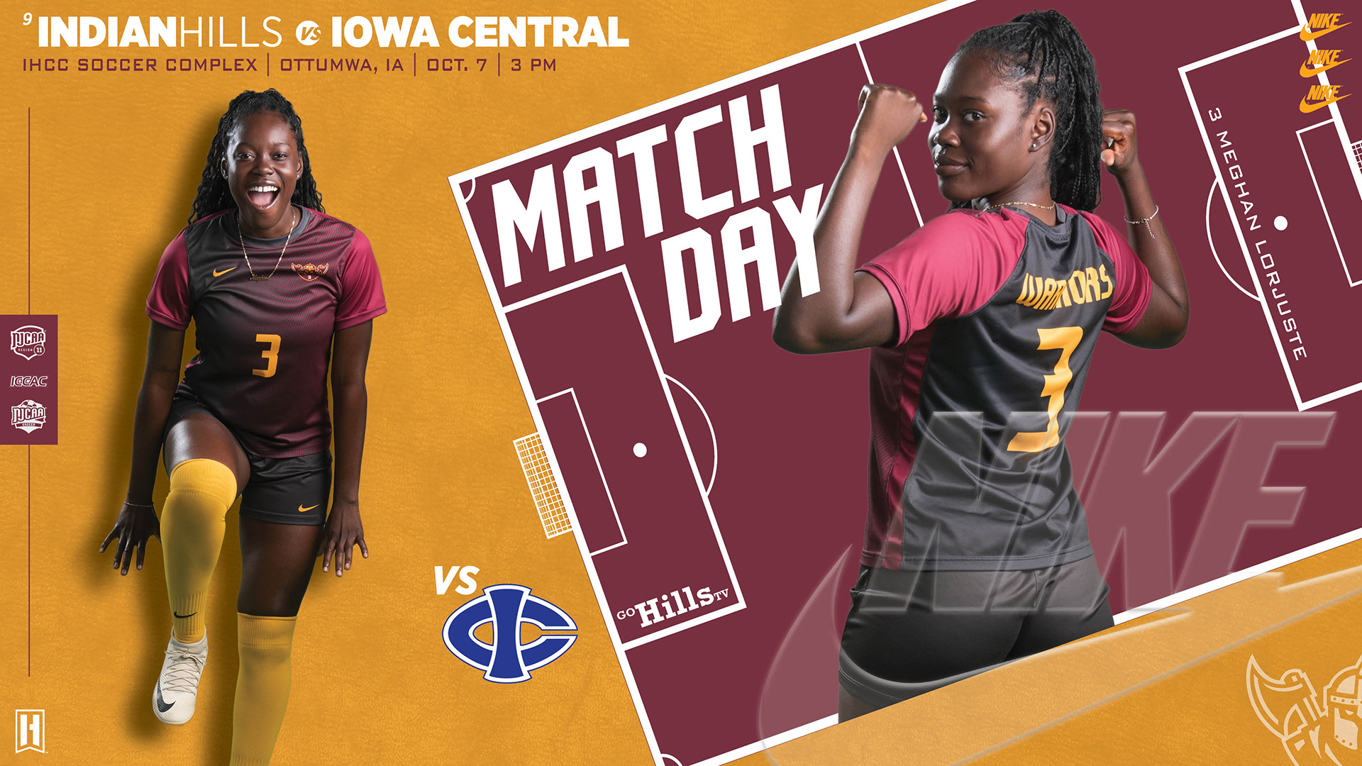 IHCC Women's Soccer vs Iowa Central 10-7-25