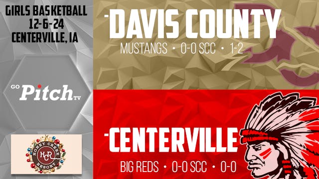 Centerville Girls Basketball at Davis...