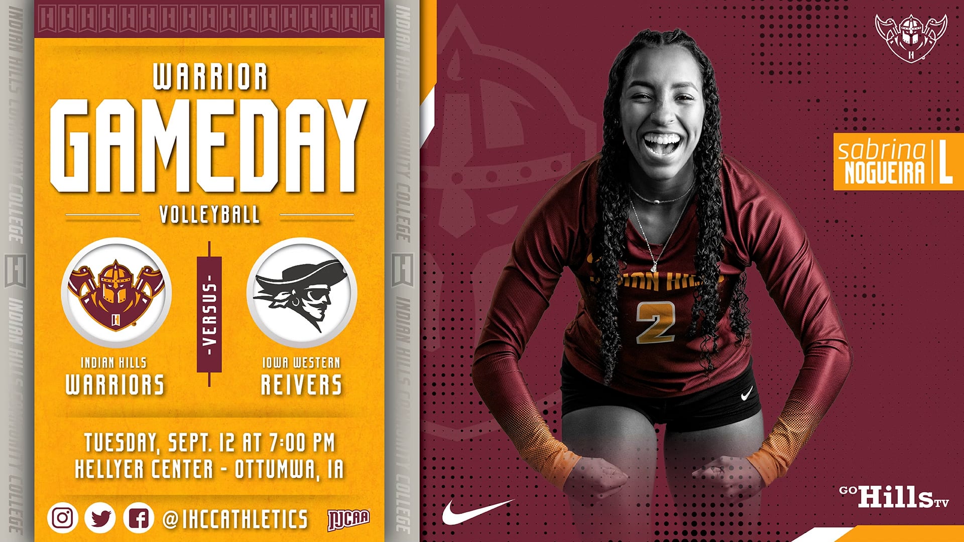 9-12-23 IHCC Volleyball vs Iowa Western