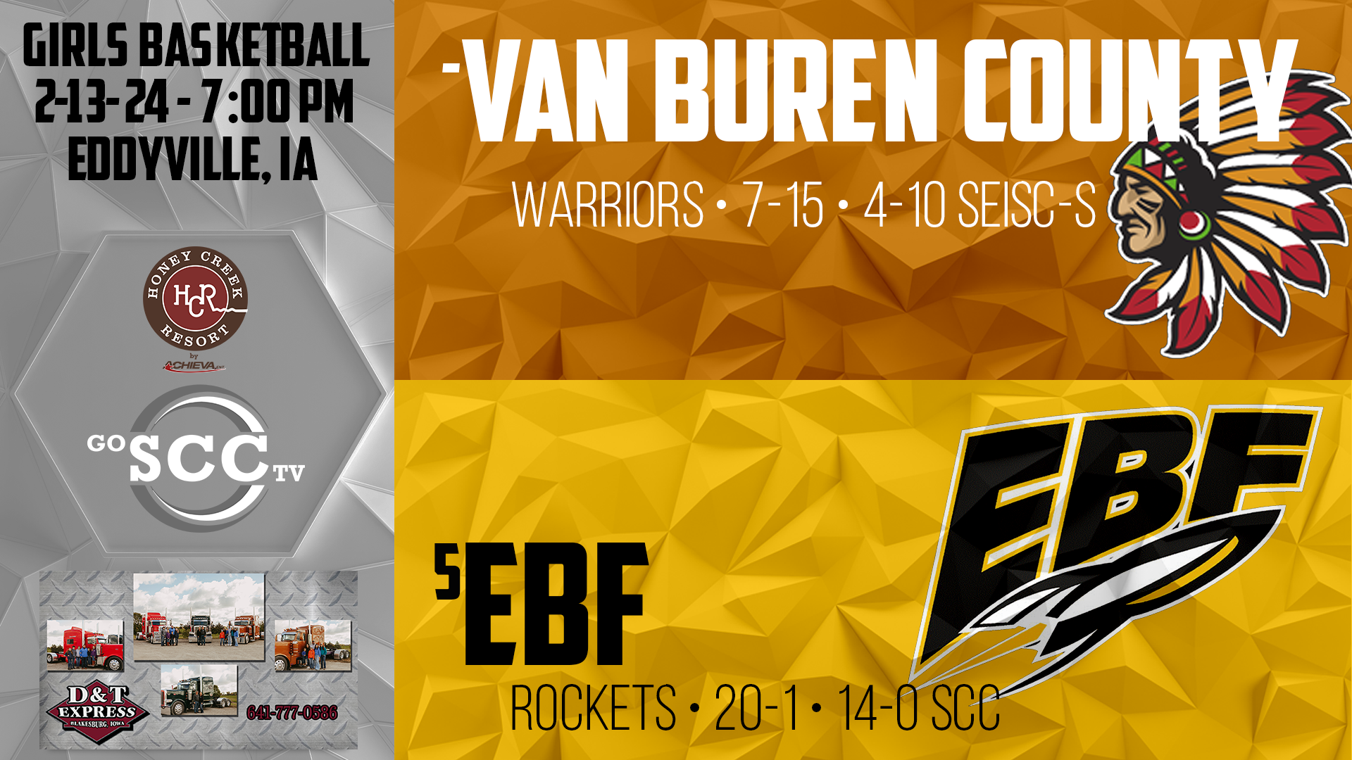 EBF Girls Basketball vs Van Buren County 2-13-24 POST SEASON