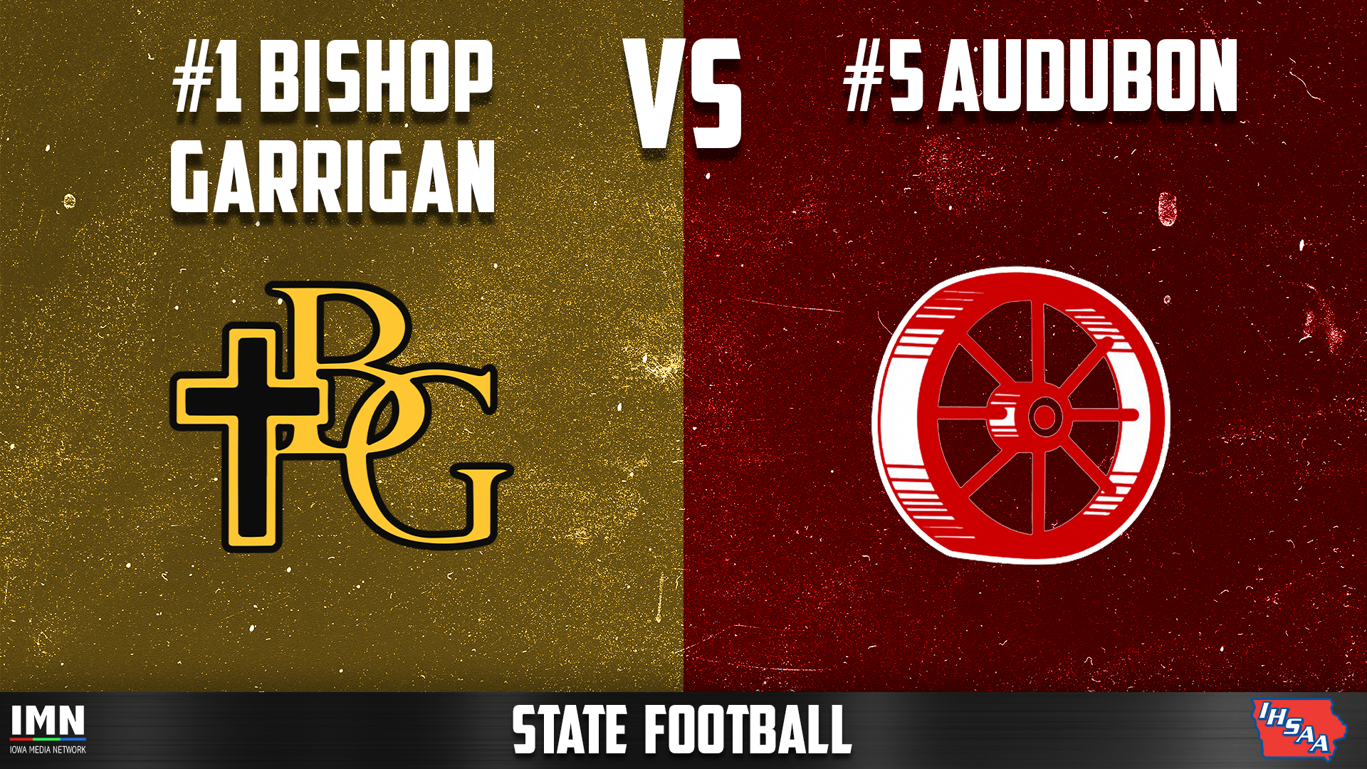 #1 Bishop Garrigan vs #5 Audubon 8P State Football - 11-12-25