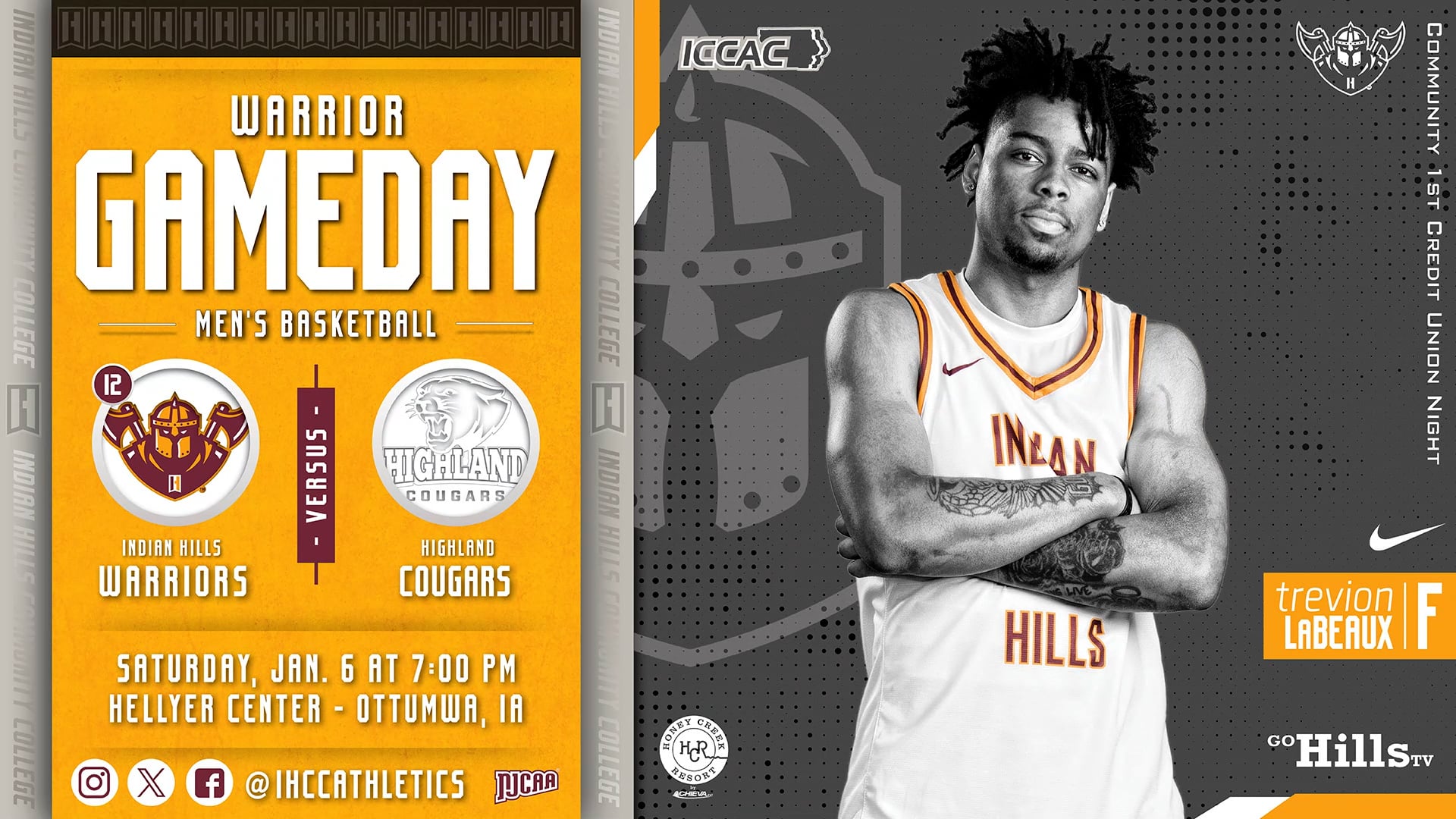 1-6-24 IHCC Men's Basketball vs Highland (IL)