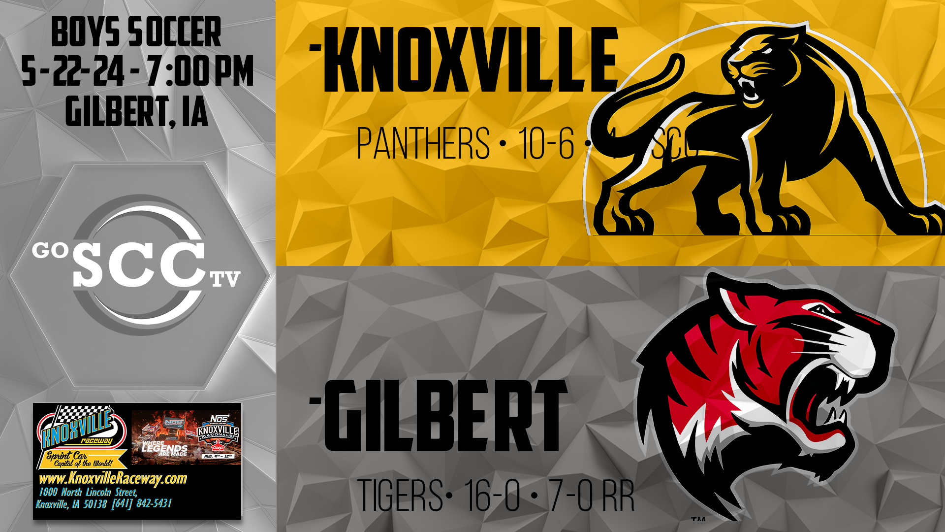 Knoxville Boys Soccer vs Gilbert Post Season - 5-22-24