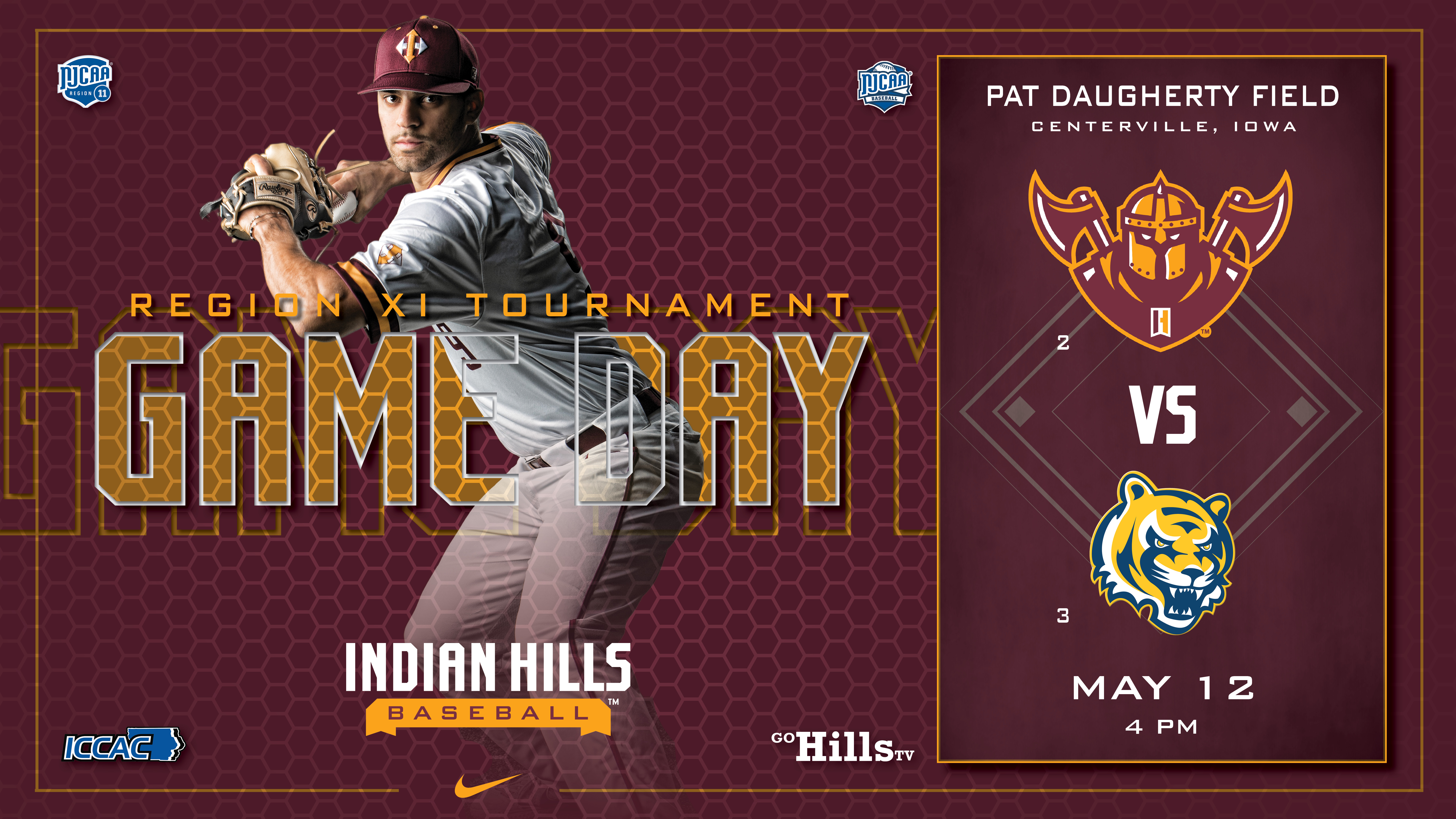 Region XI Baseball Tournament 5-12-22 #2 Indian Hills vs #3 Marshalltown