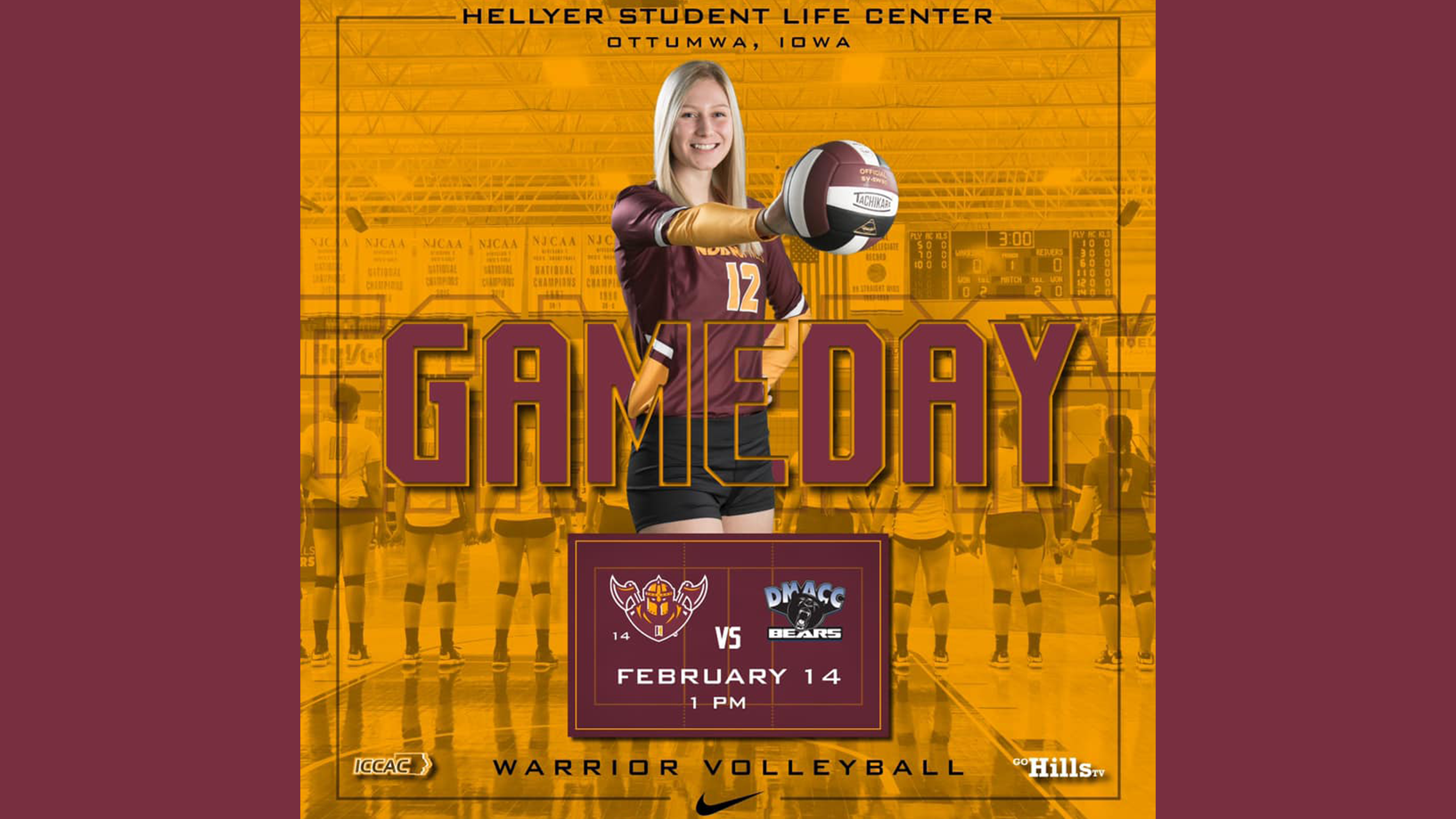 2-14-21 IHCC Volleyball vs DMACC