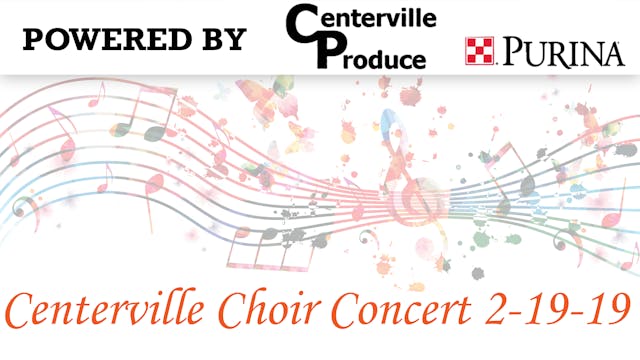 Centerville Choir Concert 2-19-19