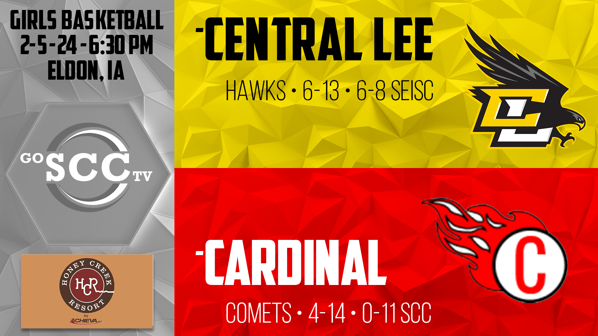 Cardinal Girls Basketball vs Central Lee 2-5-24