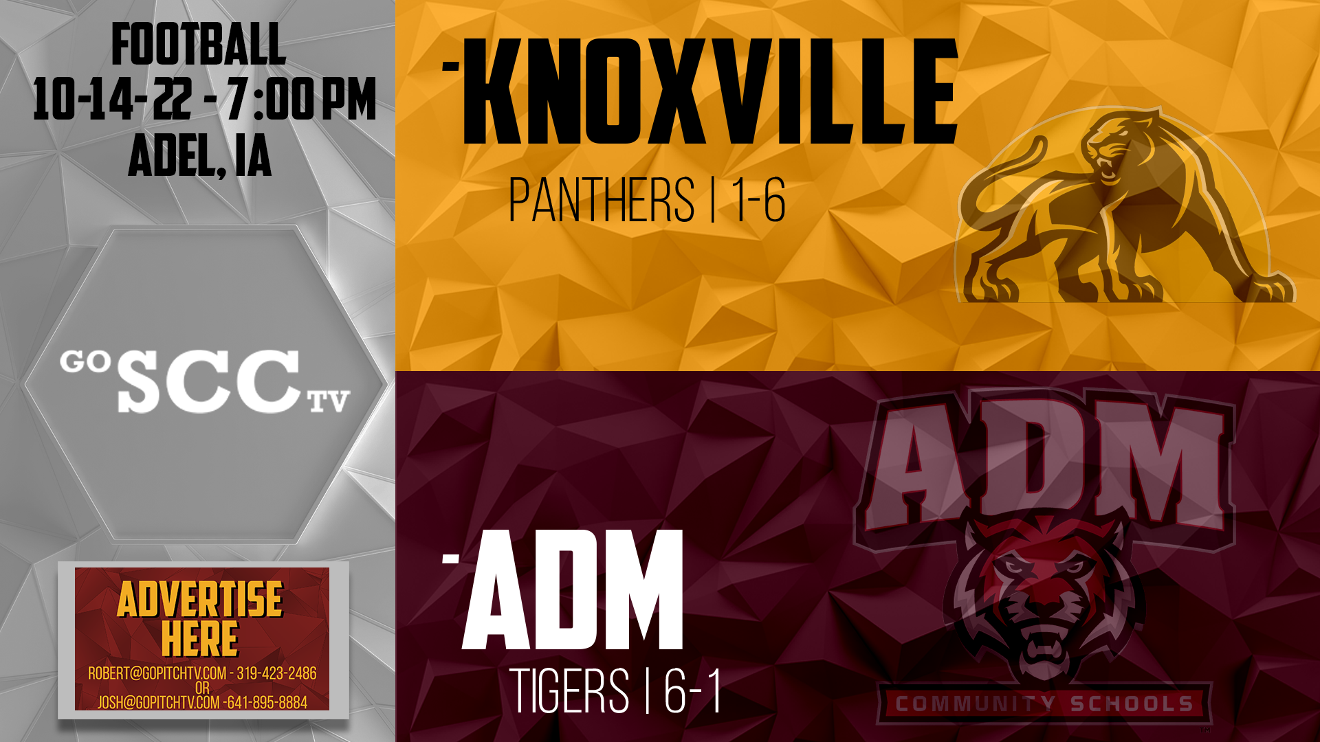 Knoxville Football @ ADM 10-14-22