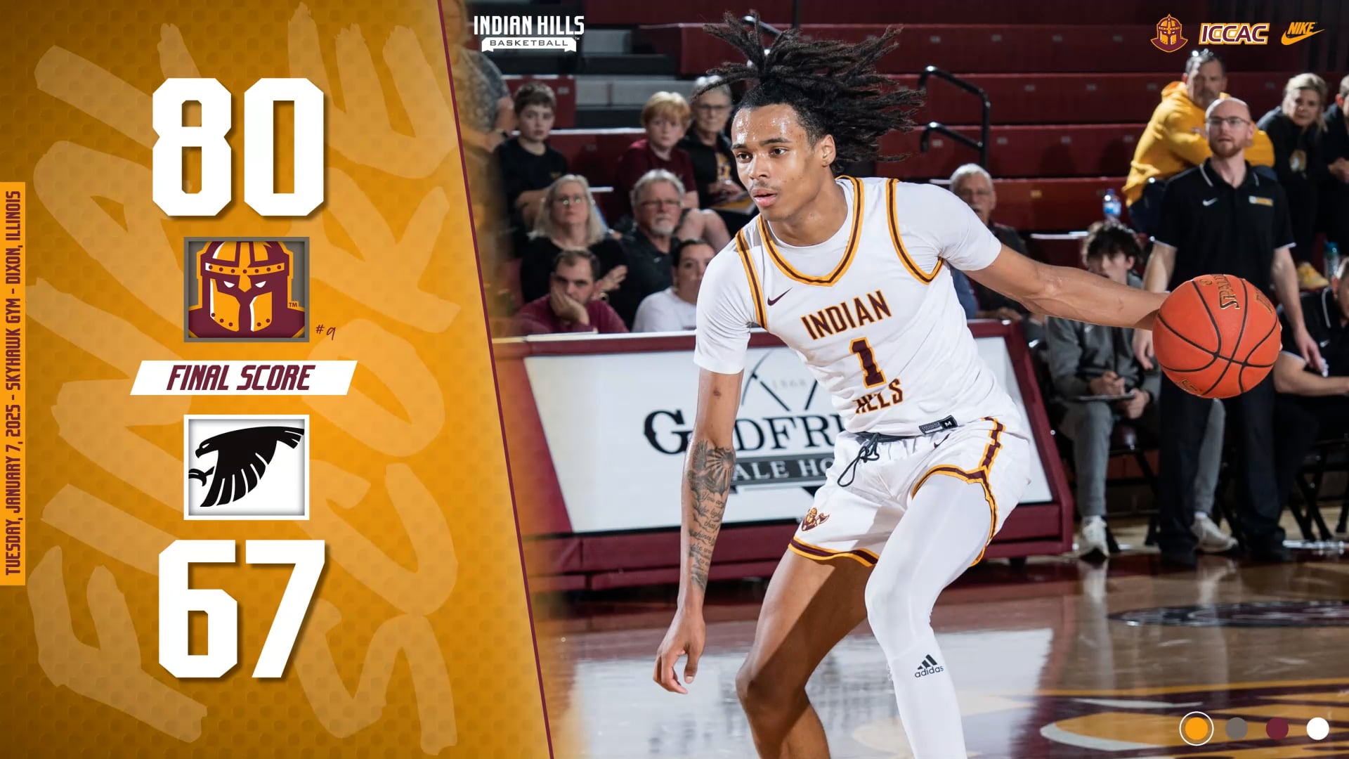 1-7-25 IHCC Men's Basketball @ Sauk Valley Post Game Interview