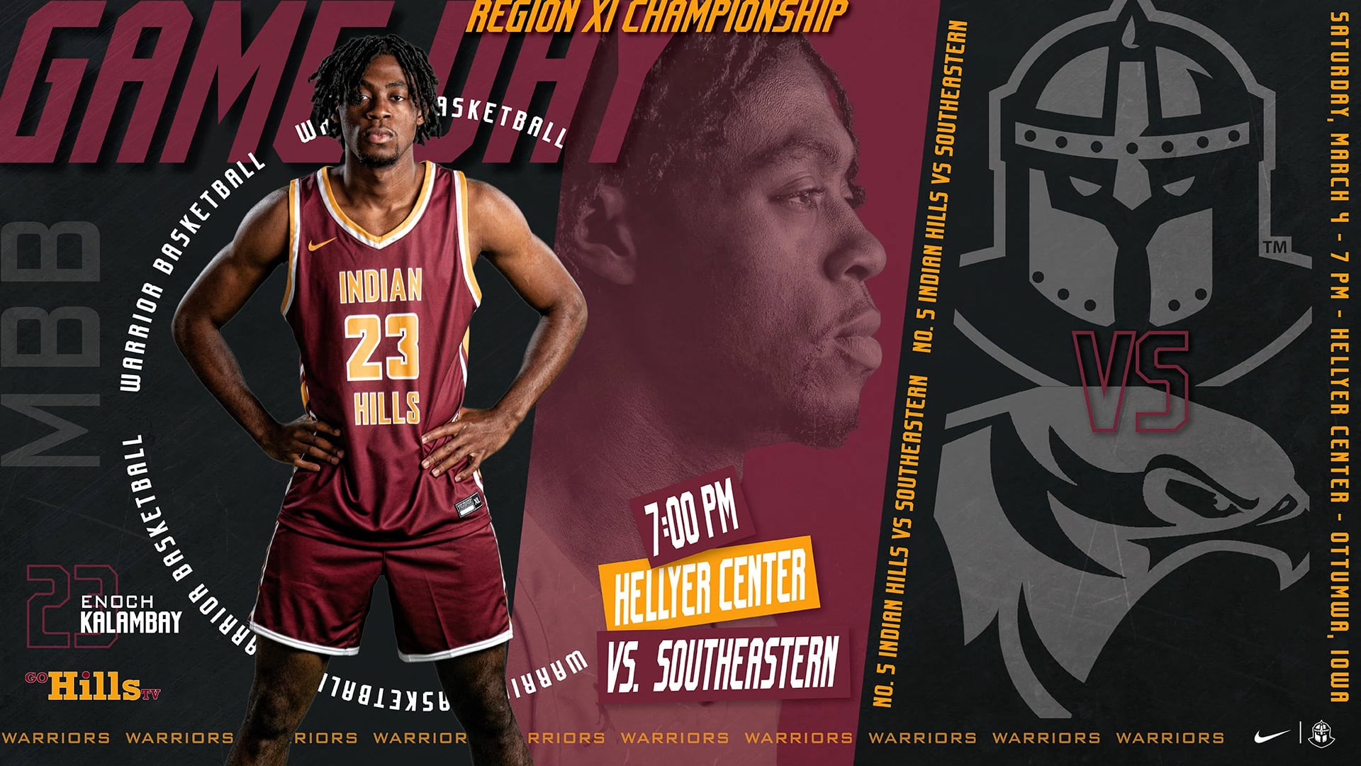 NJCAA Region XI Championship 3-4-23 IHCC Men's Basketball vs Southeastern