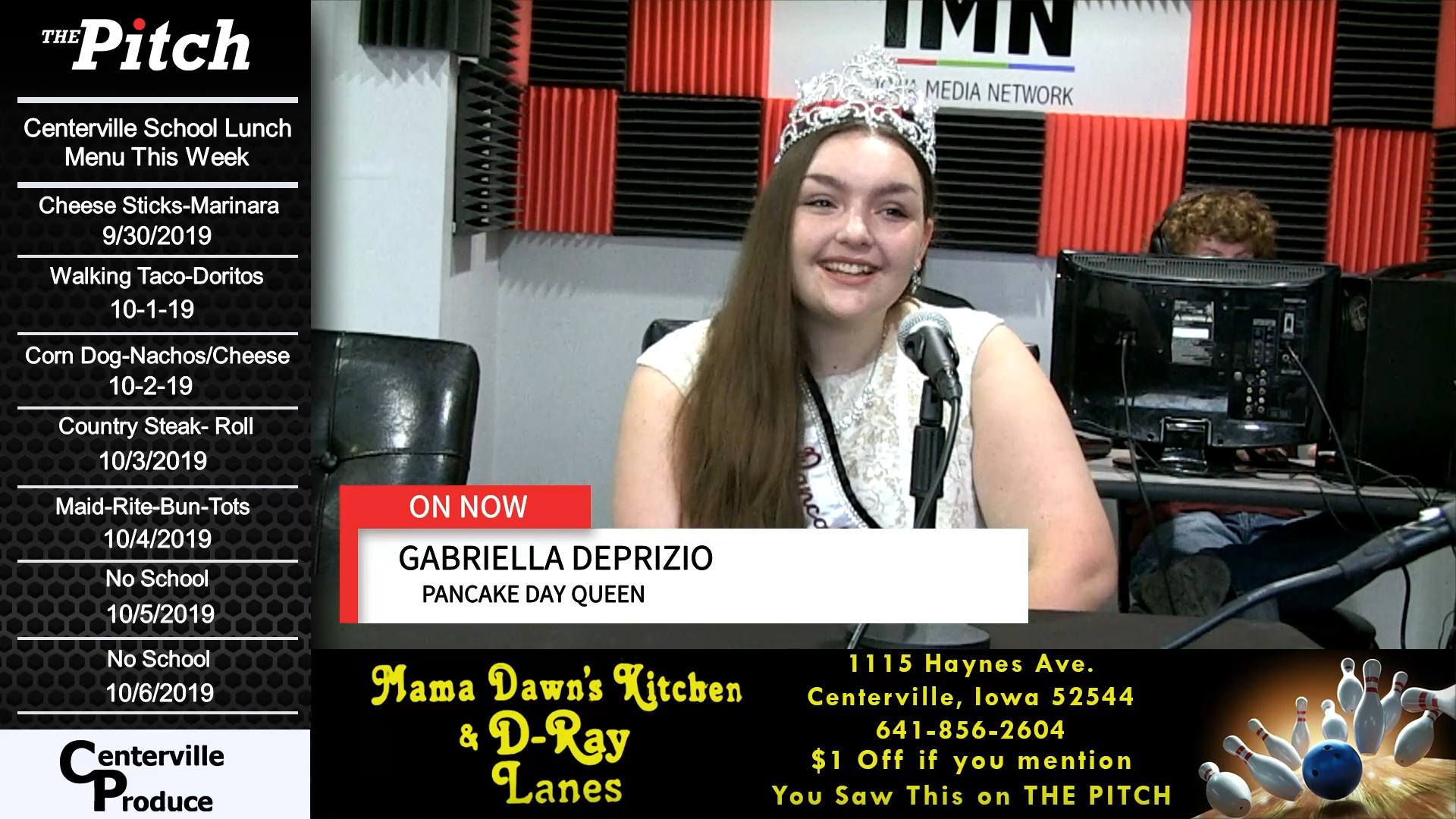 Gabriella DePrizio, 2019 Pancake Day Queen