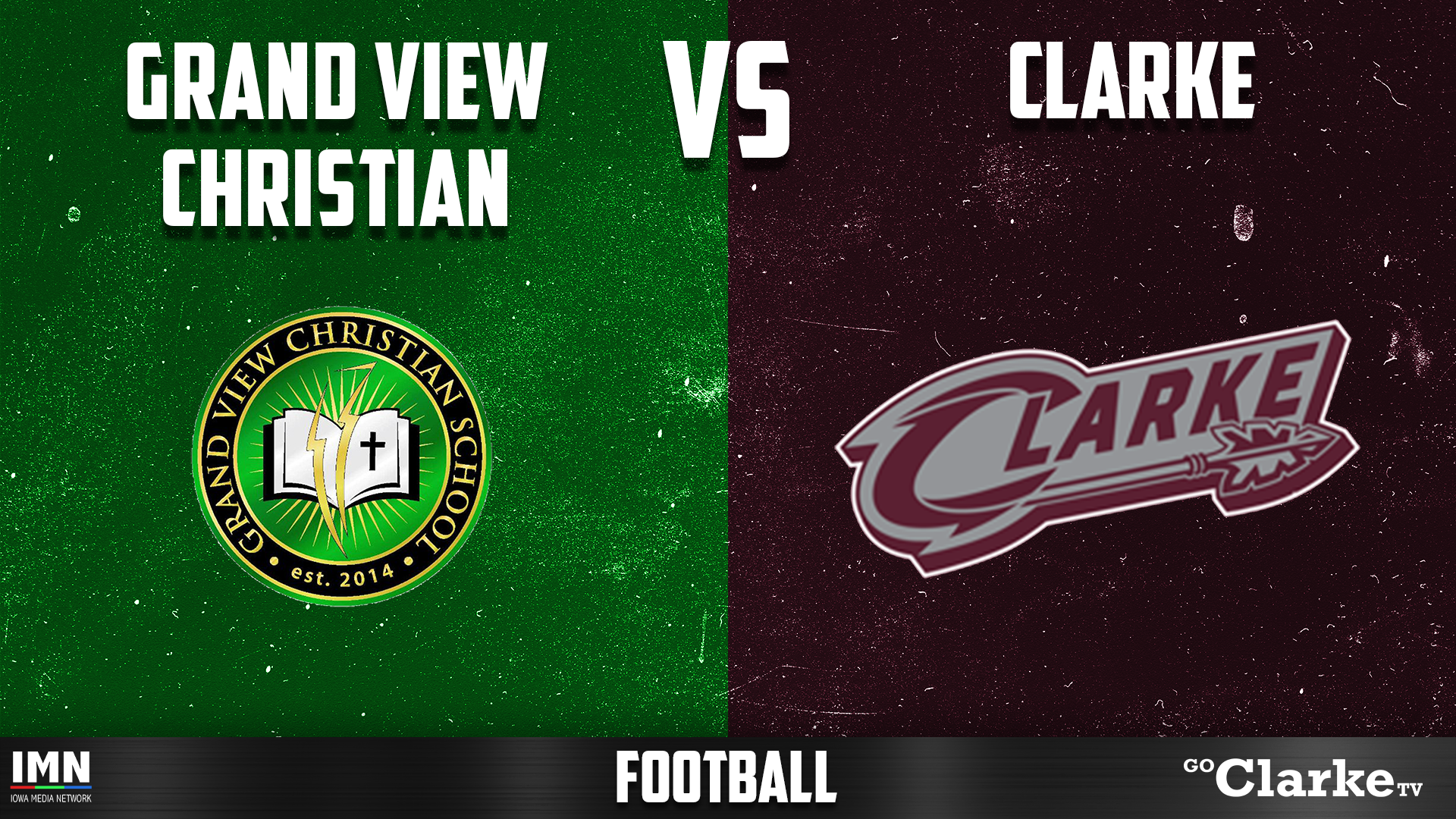 Clarke vs Grand View Christian Football 9-18-26