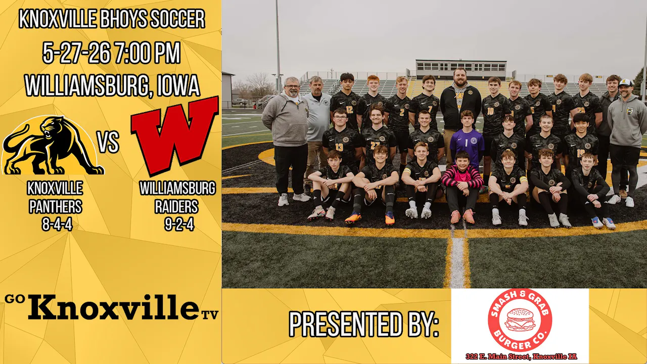 Knoxville at Williamsburg Boys Soccer 5-27-26 POST SEASON