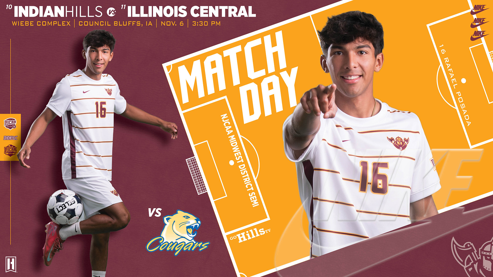 IHCC Men's Soccer vs Illinois Central 11-6-25