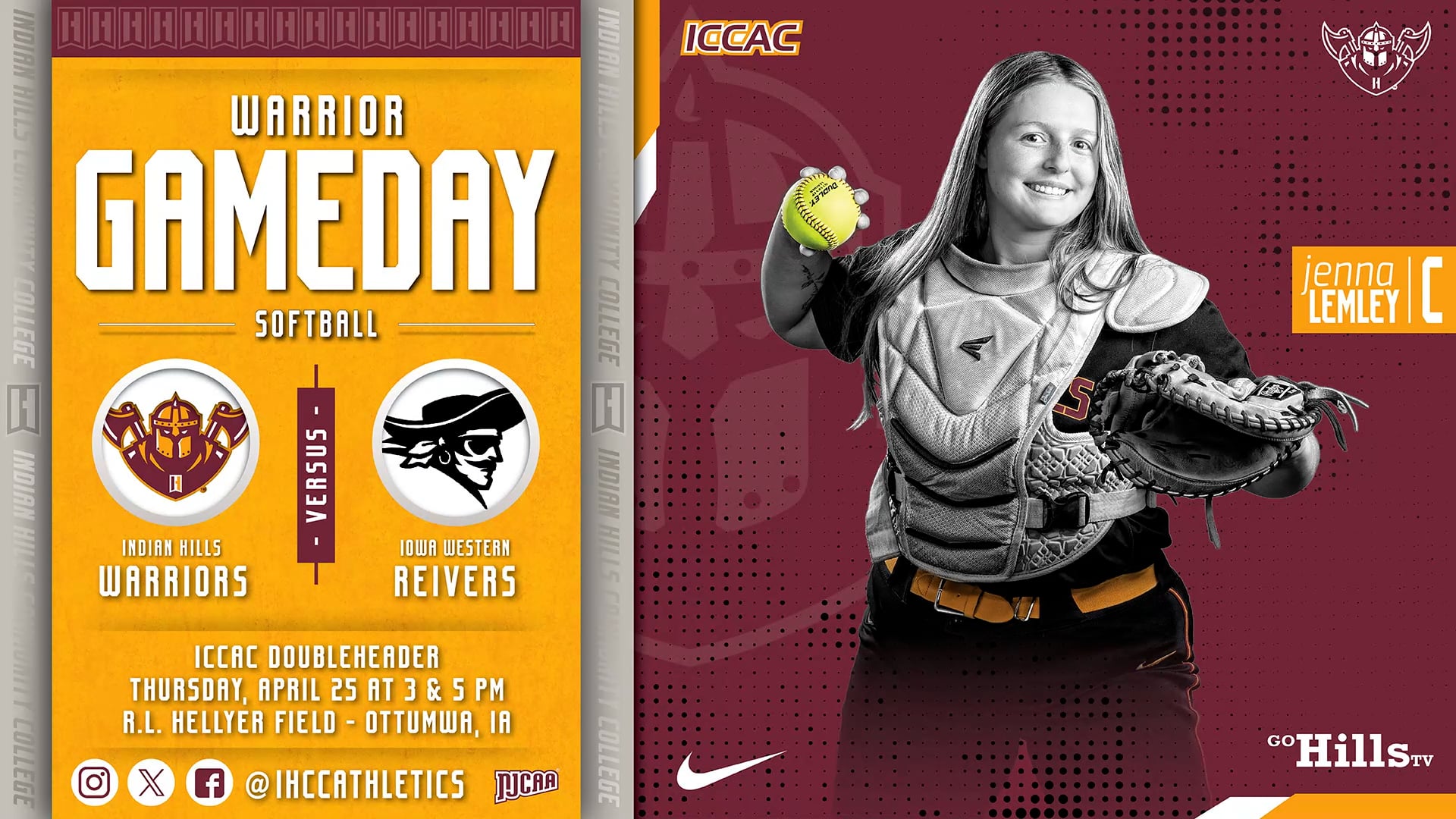 4-25-24 IHCC Softball vs Iowa Western Game 2