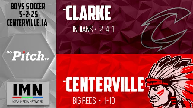 Centerville vs Clarke Boys Soccer 5-2-25