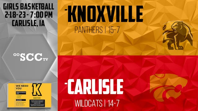 Knoxville Girls Basketball at Carlisl...
