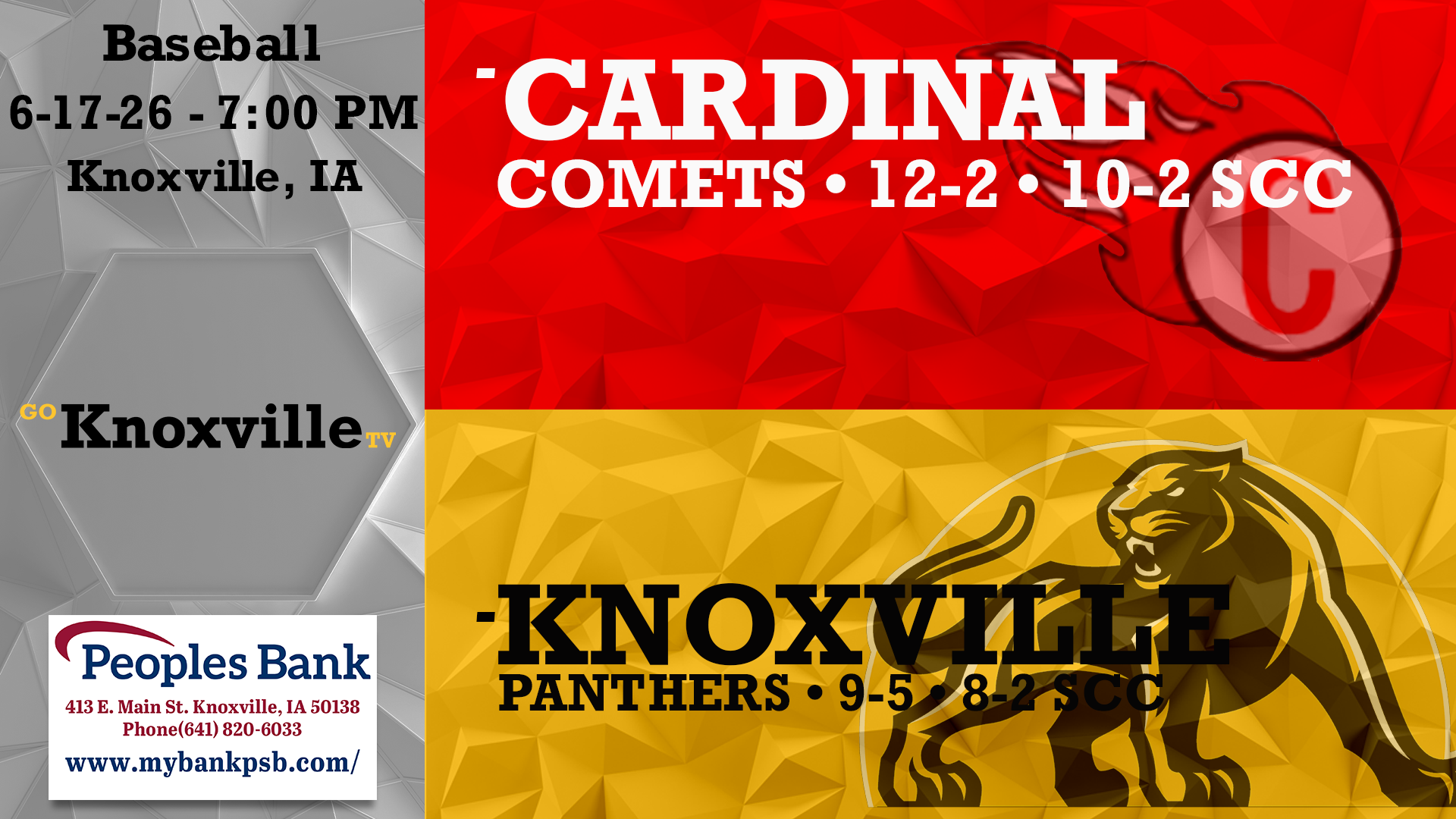 Knoxville vs Cardinal Baseball 6-17-25