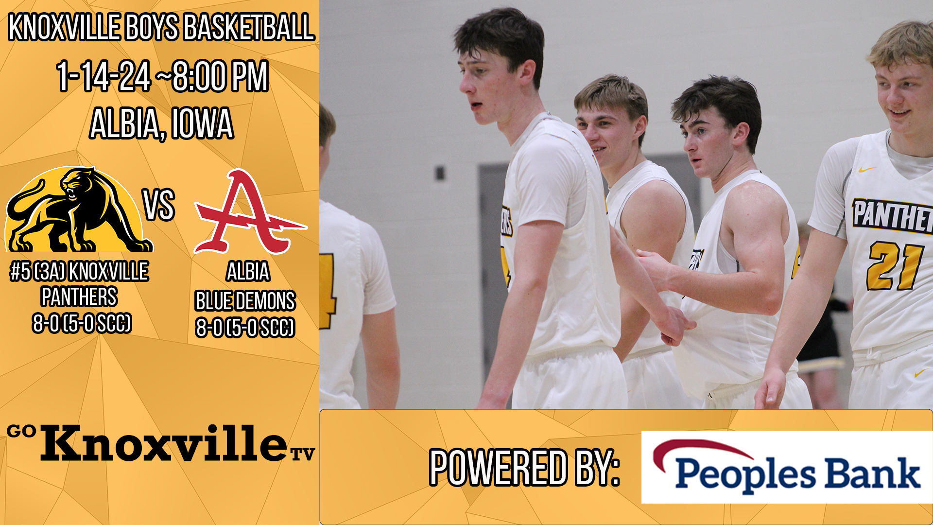 Knoxville Boys Basketball vs Albia 1-14-25