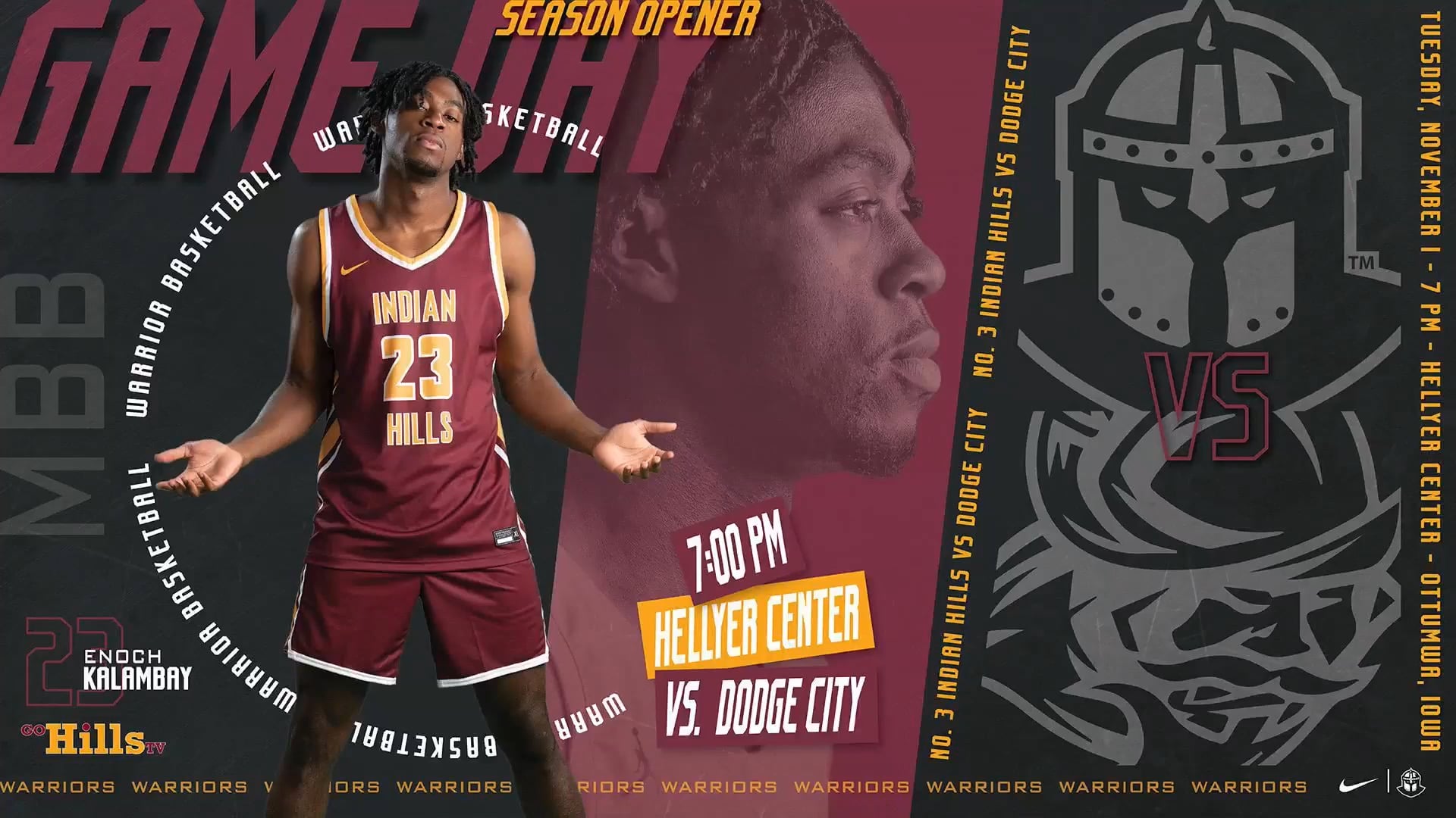 11-1-22 IHCC Men's Basketball vs Dodge City