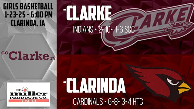 Girls Basketball @ Clarinda 1-23-25