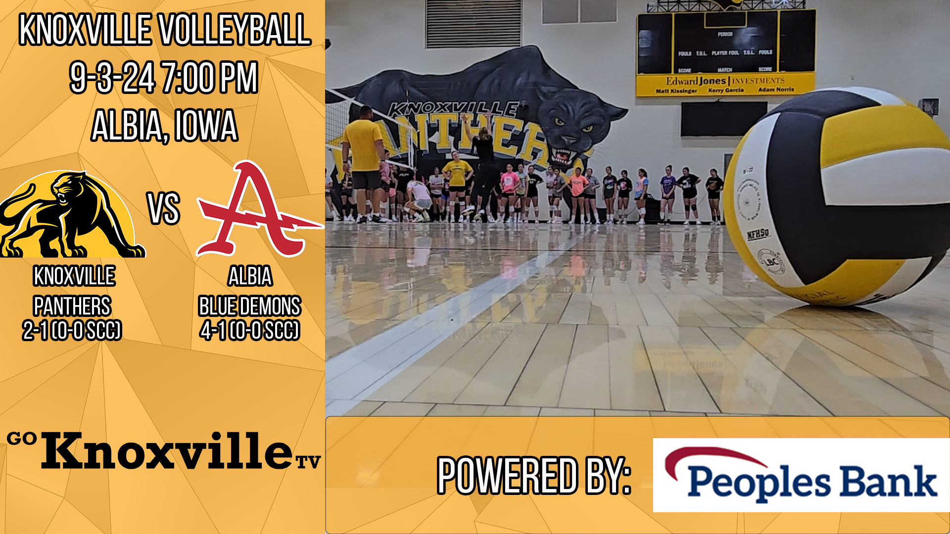 Knoxville Volleyball at Albia 9-3-24