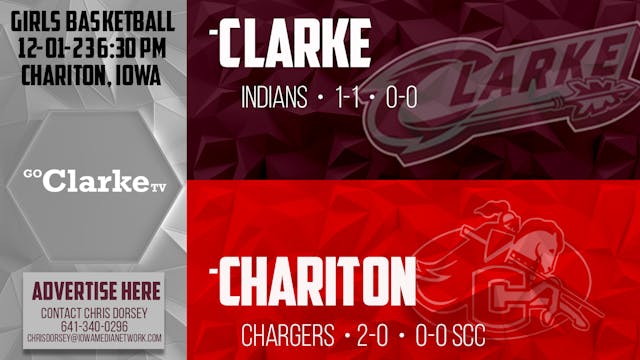 Clarke Girls Basketball at Chariton 1...