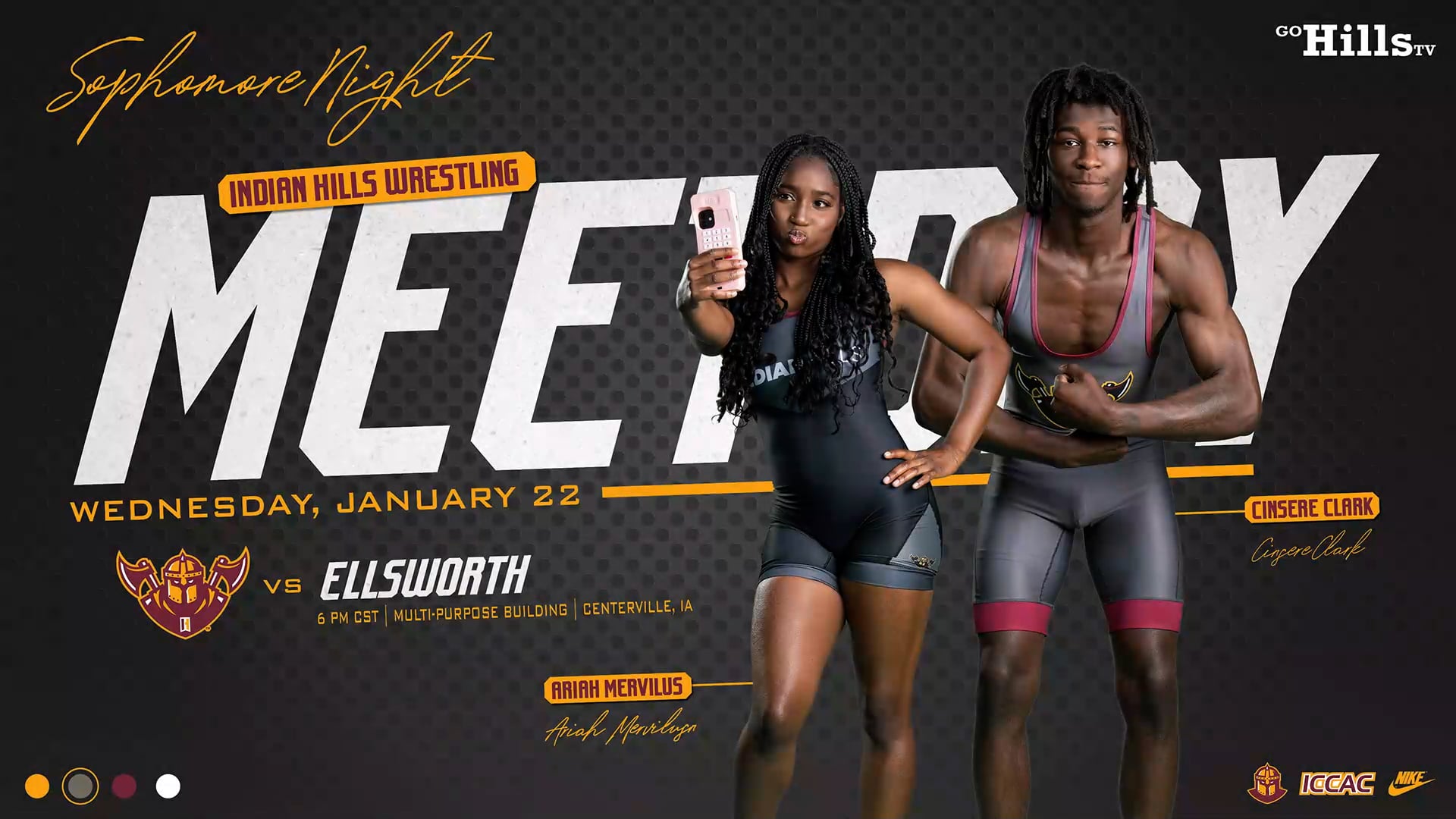 1-22-25 IHCC Women's Wrestling vs Ellsworth Post Meet Interview