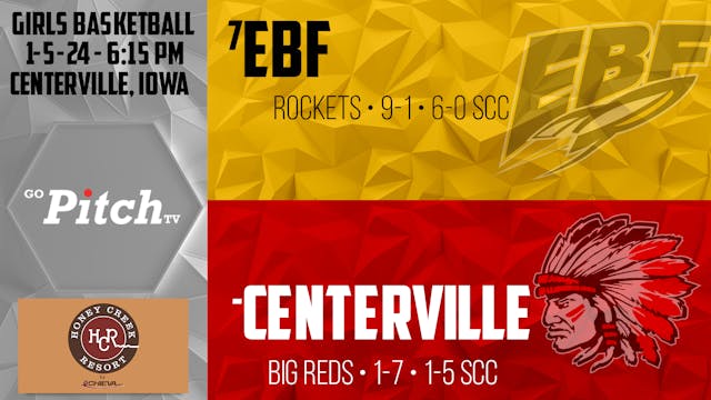 Centerville Girls Basketball vs EBF 1...