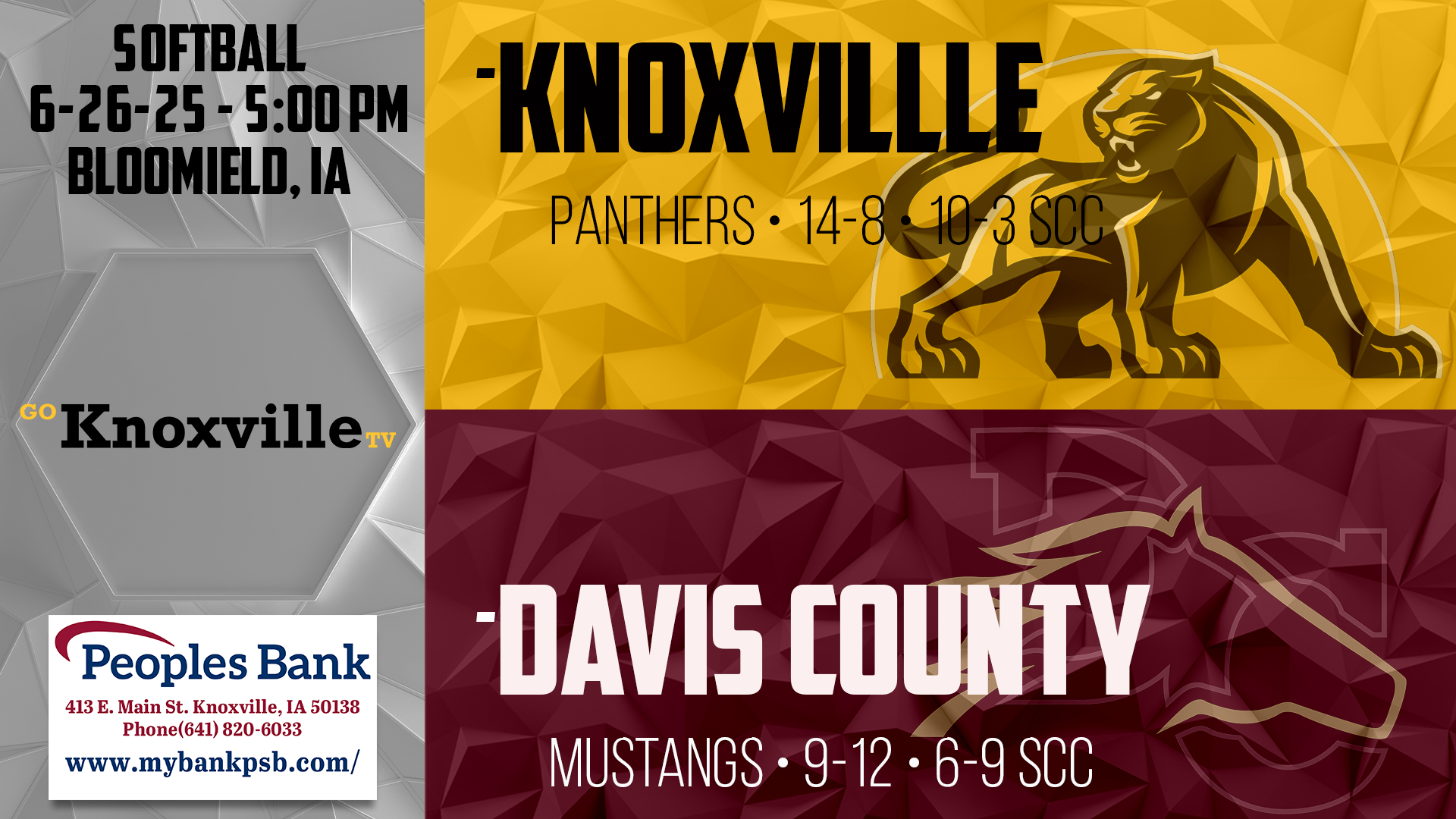 Knoxville at Davis County Baseball 6-26-25 