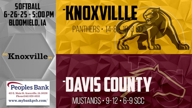 Knoxville at Davis County Baseball 6-...