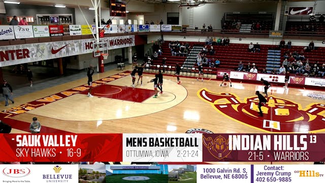 2-21-24 IHCC Men's Basketball vs Sauk...