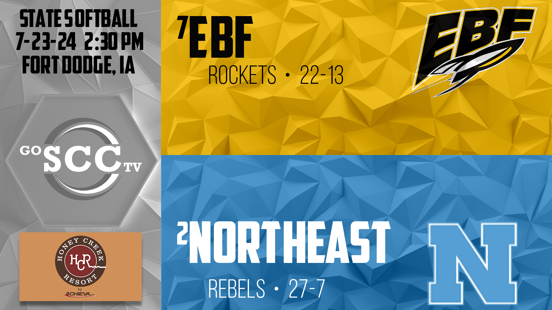 STATE - EBF Softball vs Northeast Audio Only 7-23-24