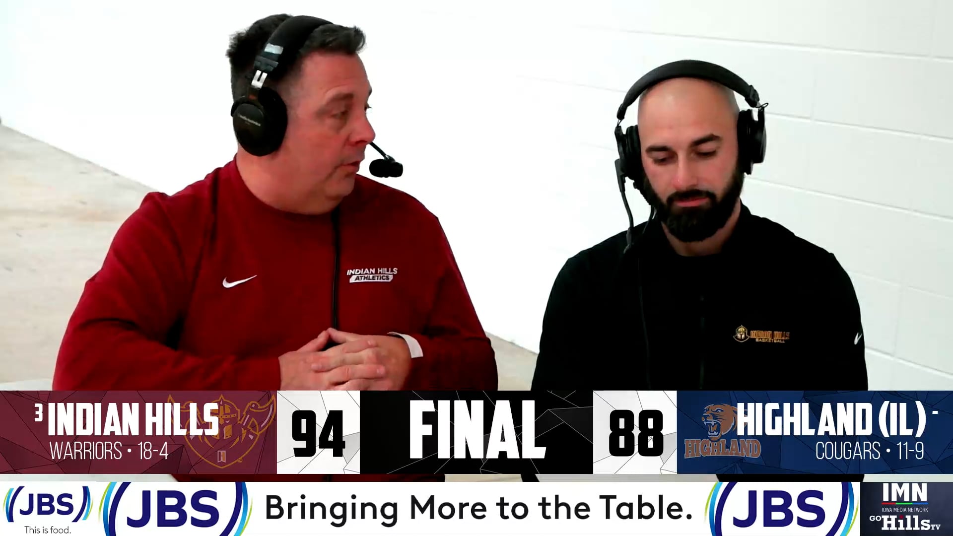 1-28-25 IHCC Men's Basketball @ Highland (IL) Post Game Interview
