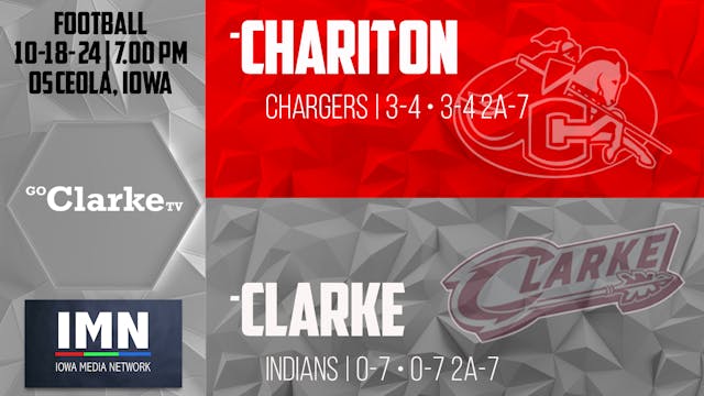 Clarke Football vs Chariton 10-18-24