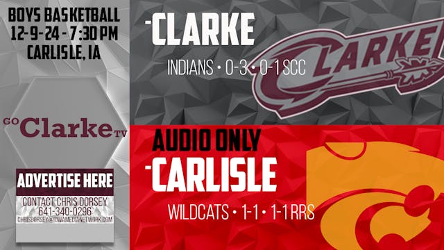 AUDIO ONLY - Clarke Boys Basketball a...