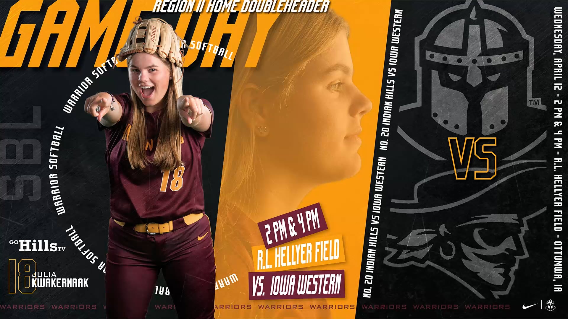 4-12-23 IHCC Softball vs Iowa Western Game 2