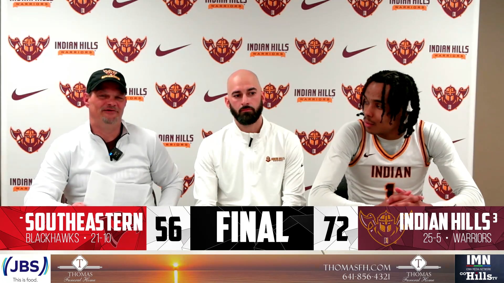 NJCAA Region XI Championship 3-8-25 IHCC Men's Basketball vs Southeastern Post Game Interview