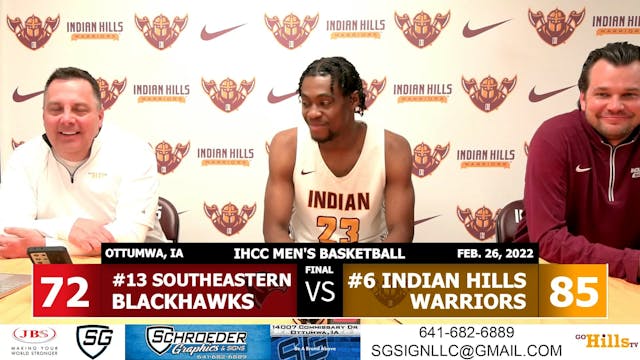 2-26-22 IHCC Men's Basketball vs Sout...