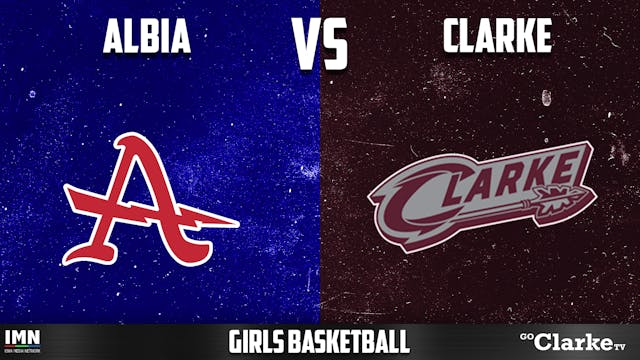 Clarke vs Albia Girls Basketball 12-9-25