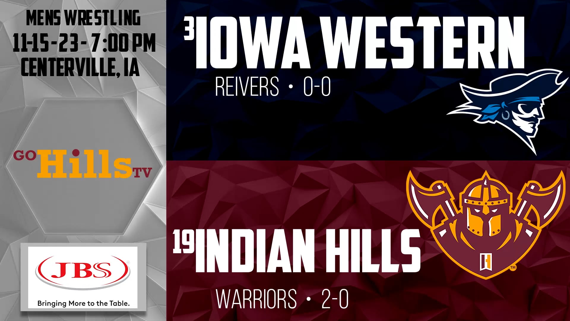 11-15-23 IHCC Mens Wrestling vs Iowa Western