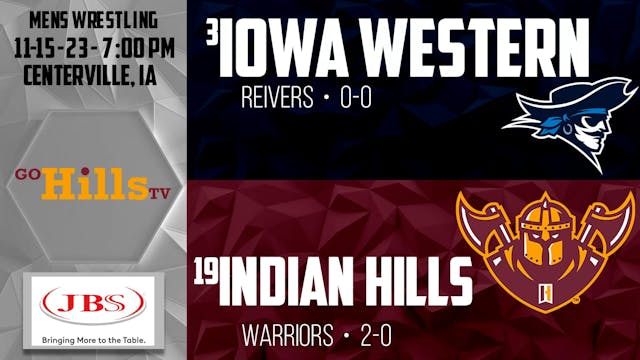 11-15-23 IHCC Mens Wrestling vs Iowa ...