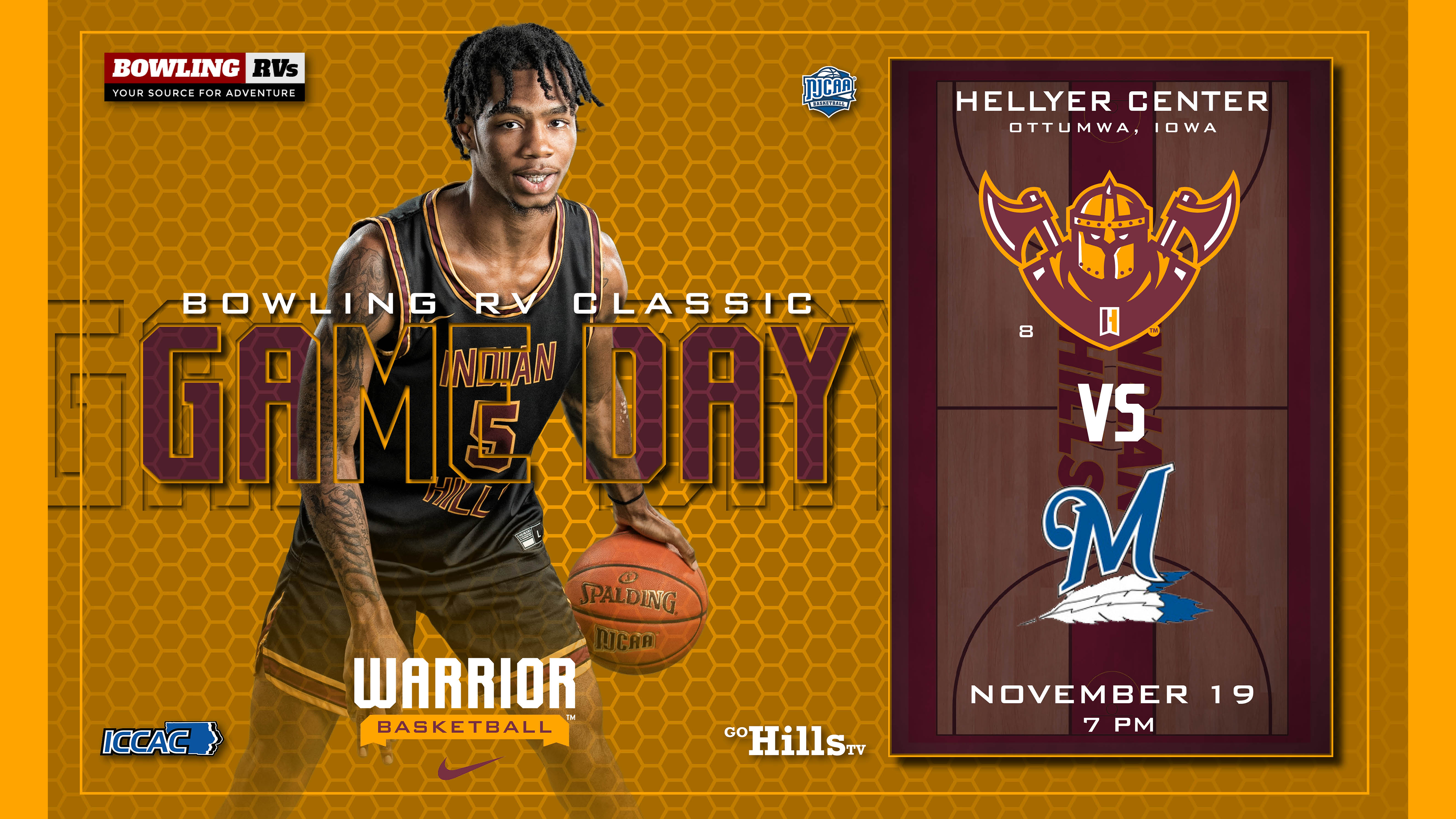 11-19-21 IHCC Men's Basketball vs McCook