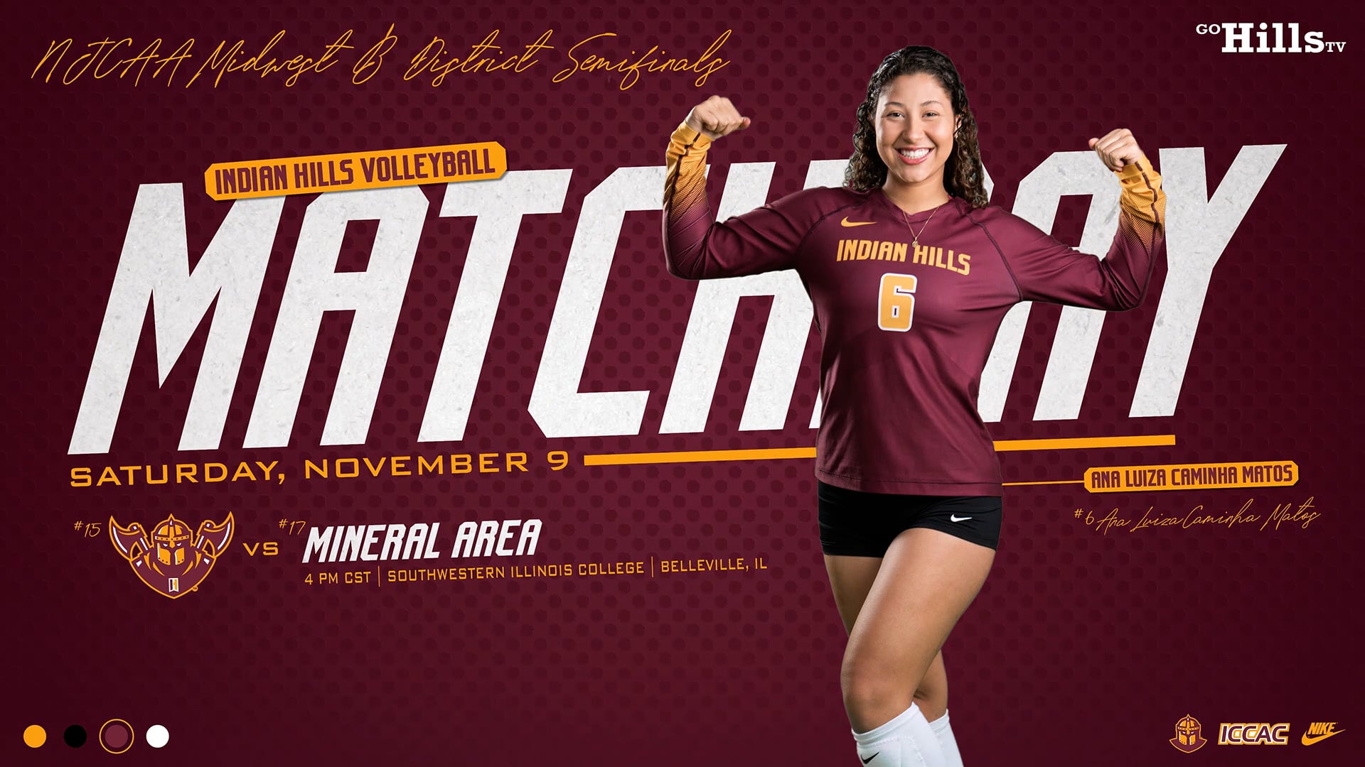 IHCC vs Southwestern Illinois Volleyball 11-9-25 - NJCAA Midwest District